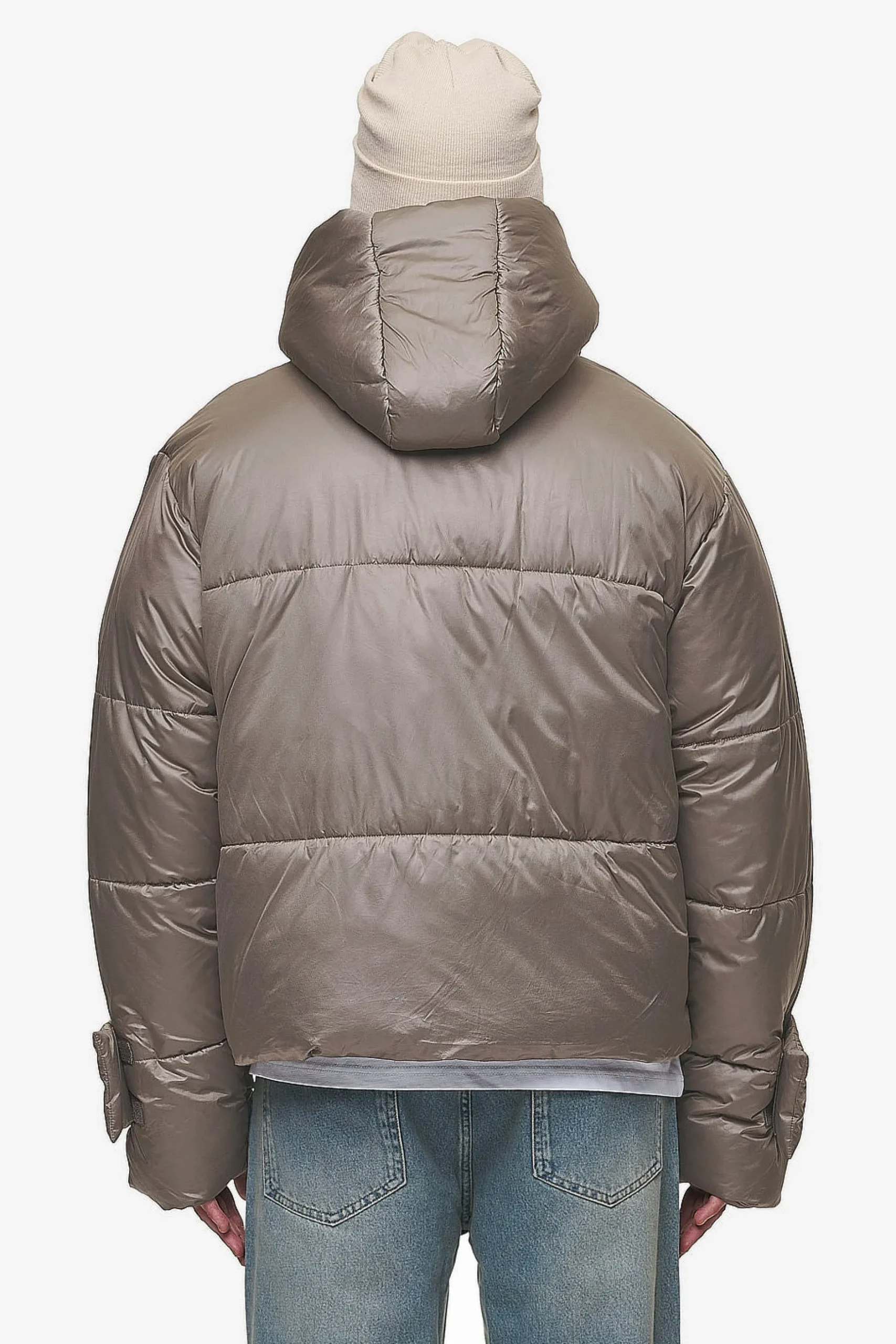 Pegador Jackets|Garrick Vintage Oversized Puffer Jacket Light Brown