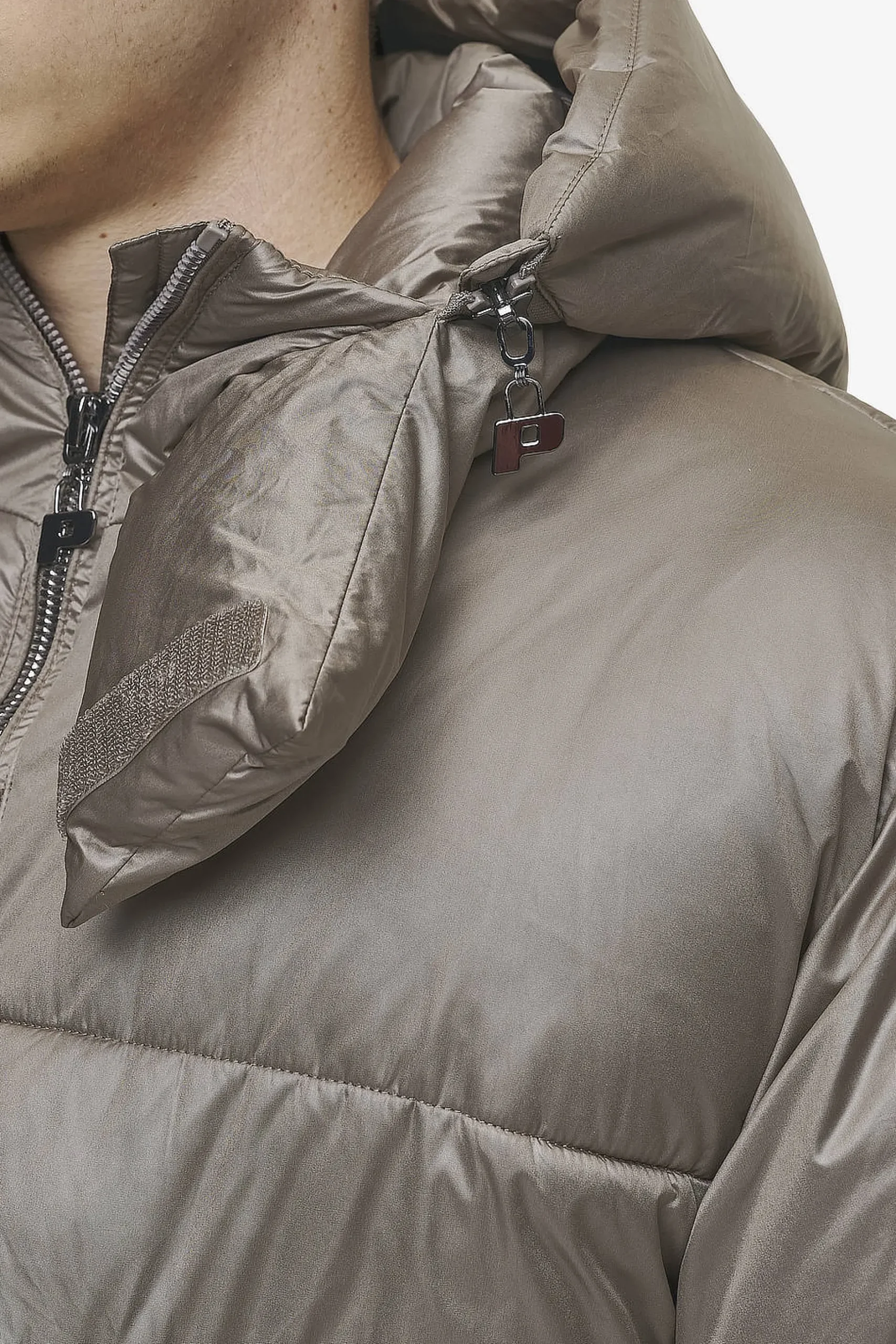 Pegador Jackets|Garrick Vintage Oversized Puffer Jacket Light Brown