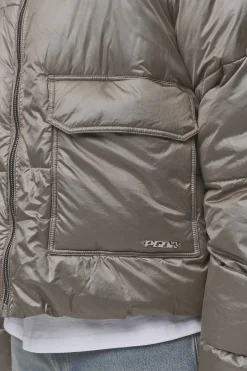 Pegador Jackets|Garrick Vintage Oversized Puffer Jacket Light Brown