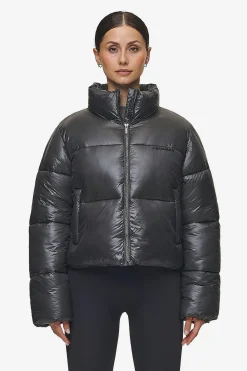 Pegador Jackets|Georgia Light Glossy Puffer Jacket Anthracite