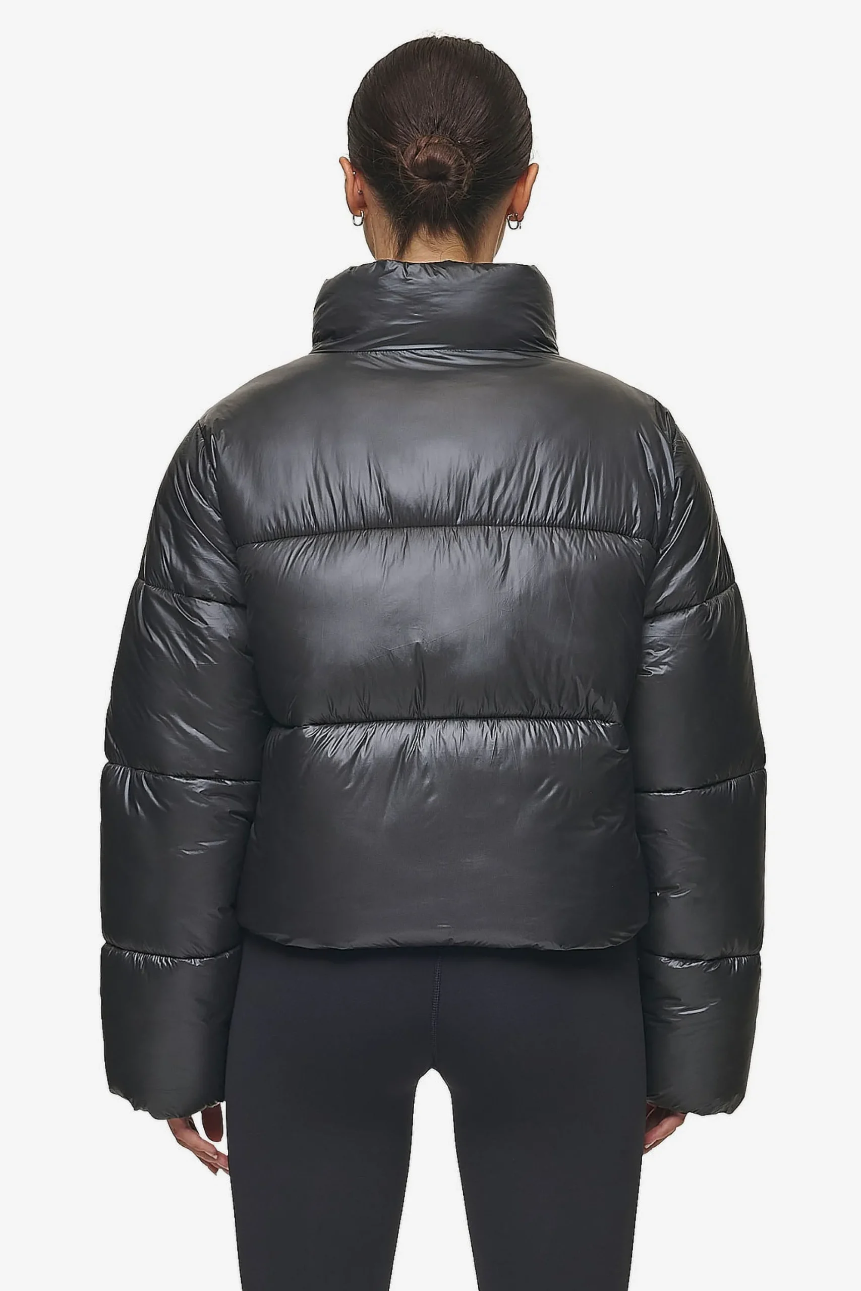 Pegador Jackets|Georgia Light Glossy Puffer Jacket Anthracite