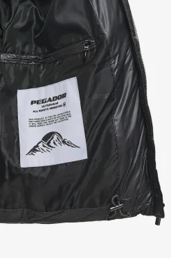 Pegador Jackets|Georgia Light Glossy Puffer Jacket Anthracite