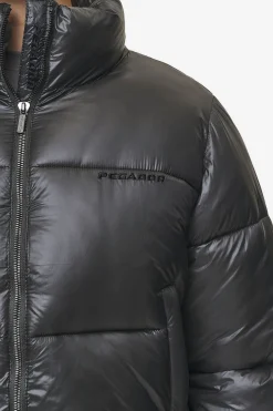 Pegador Jackets|Georgia Light Glossy Puffer Jacket Anthracite