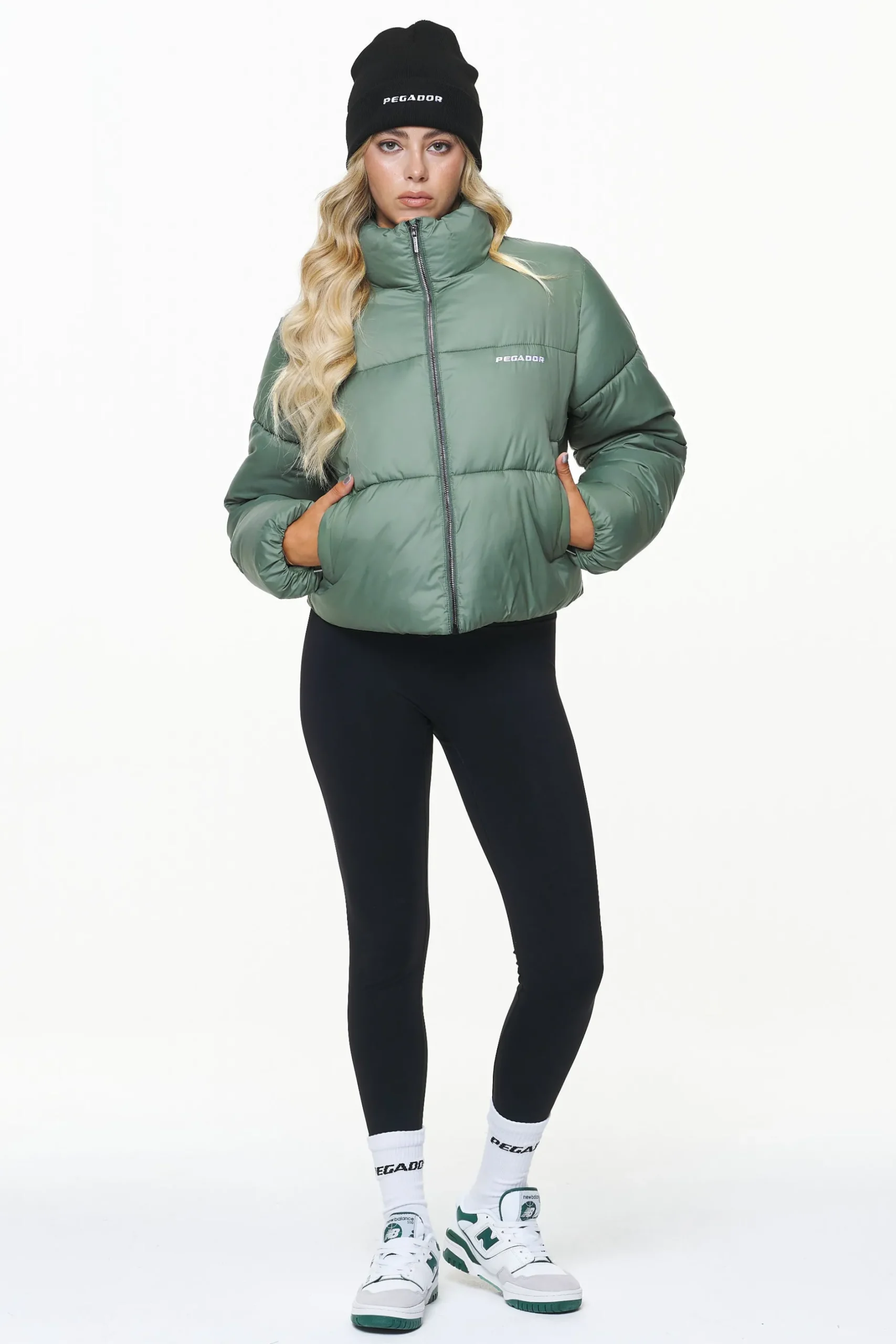 Pegador Jackets|Georgia Puffer Jacket Garden Green