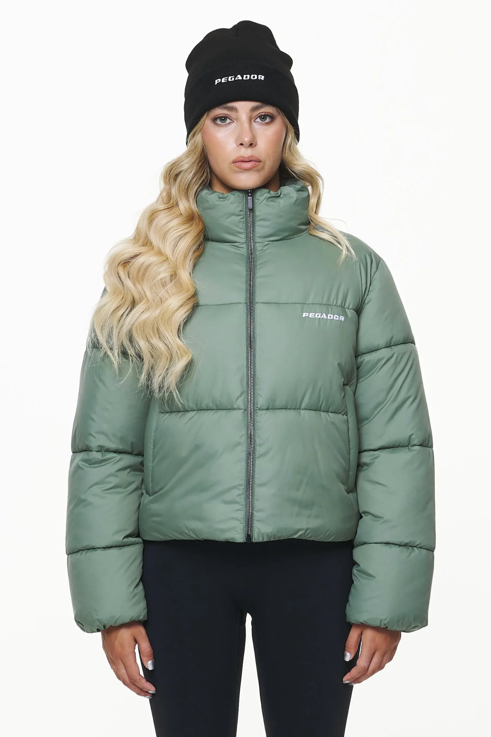 Pegador Jackets|Georgia Puffer Jacket Garden Green