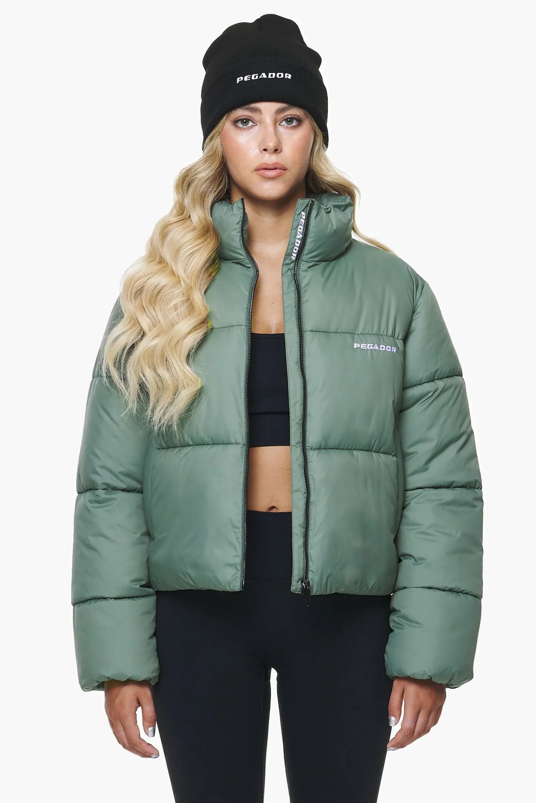 Pegador Jackets|Georgia Puffer Jacket Garden Green