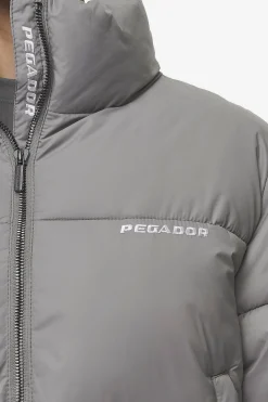 Pegador Jackets|Georgia Puffer Jacket Rock Grey