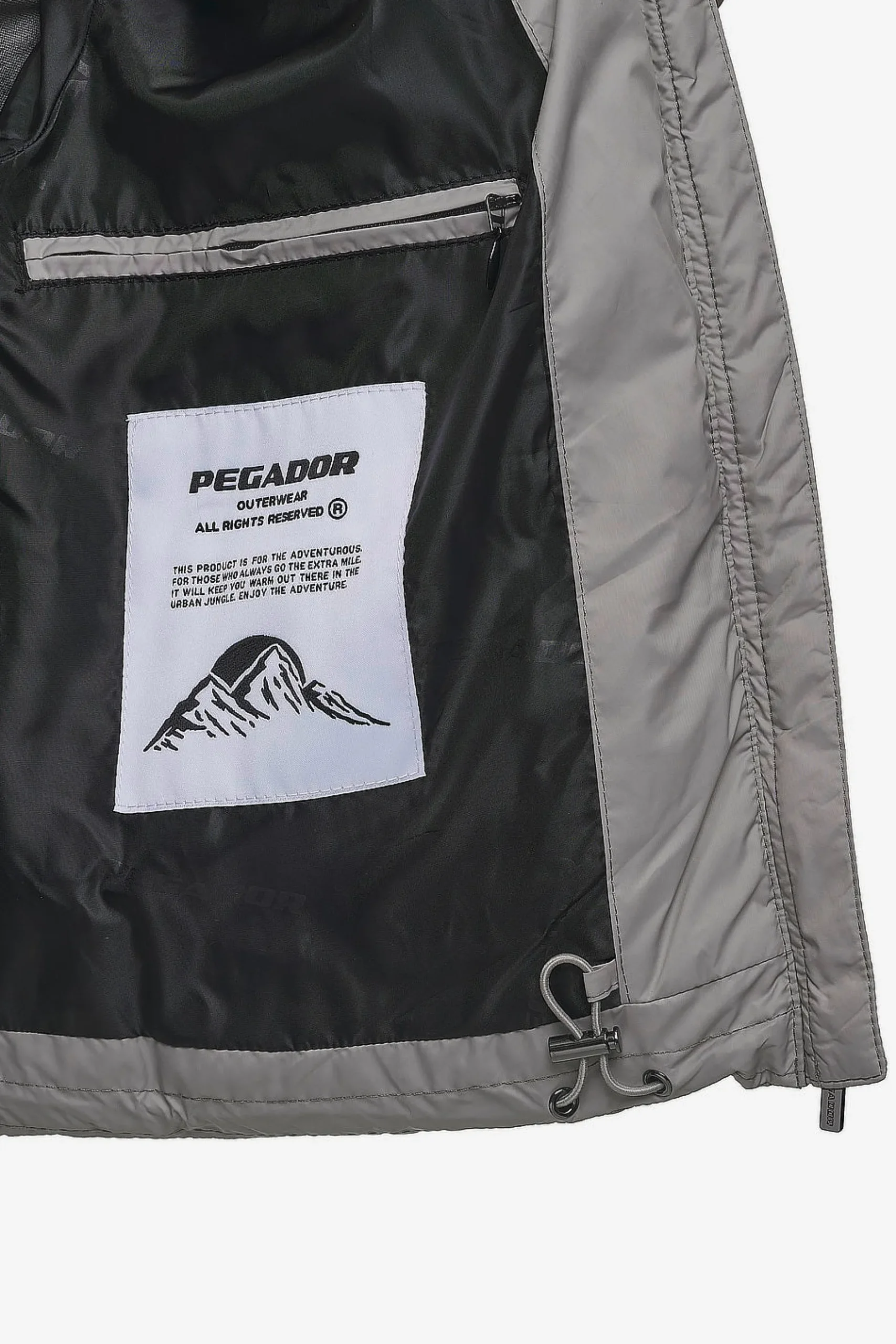 Pegador Jackets|Georgia Puffer Jacket Rock Grey