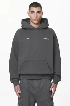 Pegador Hoodies|Gien Oversized Hoodie Washed Volcano Grey