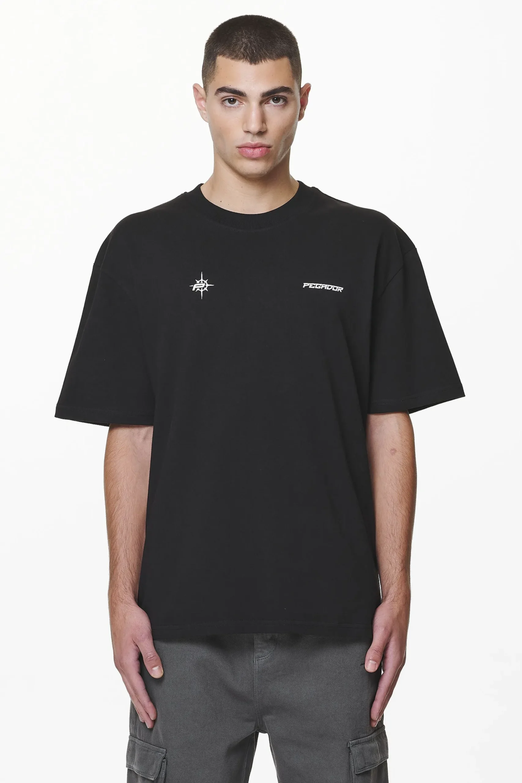 Pegador Tees|Gien Oversized Tee Black