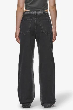 Pegador Jeans|Gina Sprayed Wide Leg Jeans Washed Black White