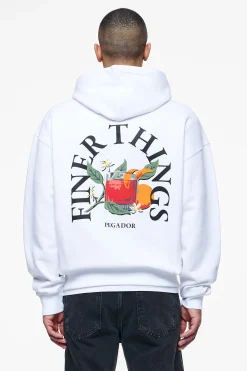Pegador Hoodies|Zip Hoodies|Goldlight Oversized Sweat Jacket White