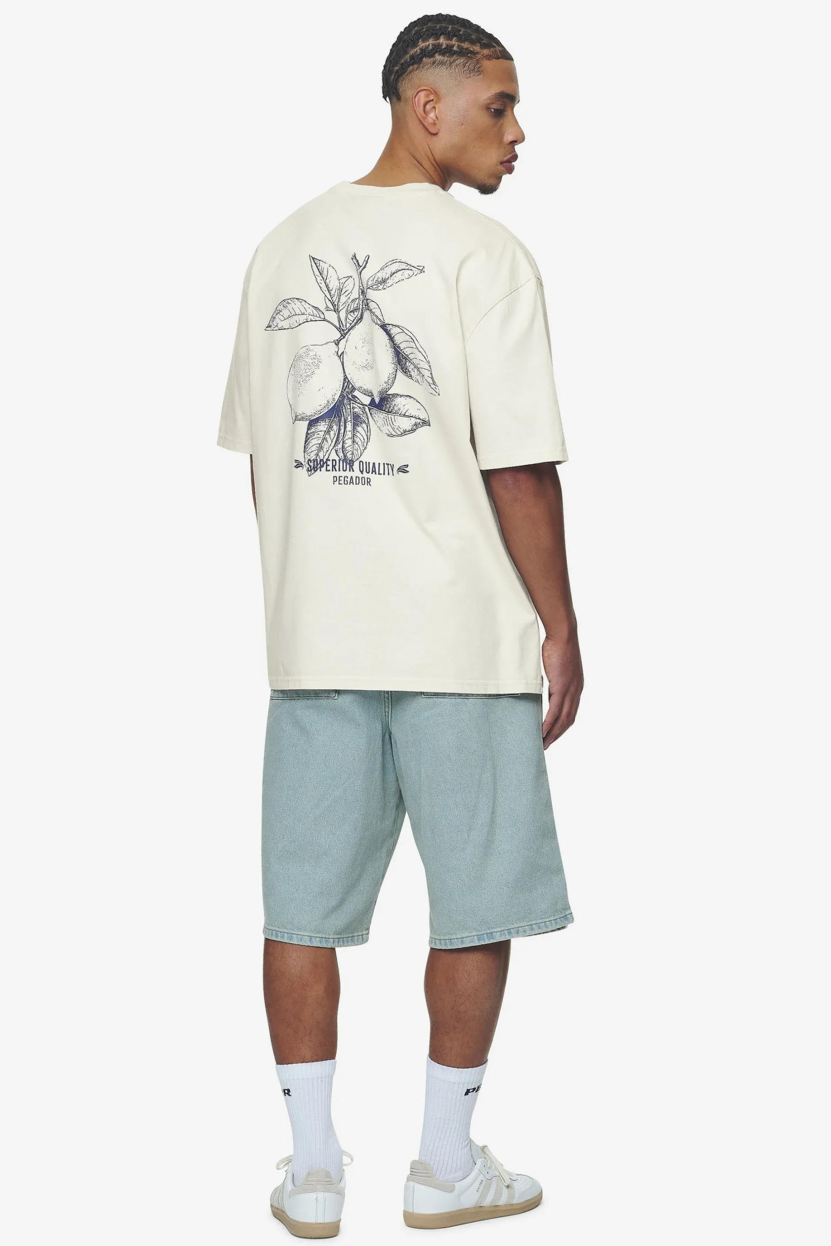 Pegador Tees|Goret Oversized Tee Washed salty cream