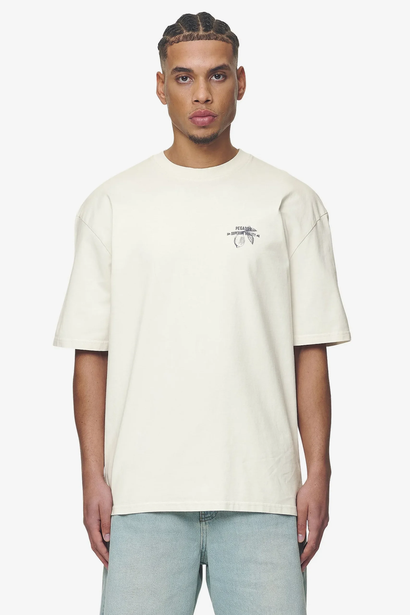 Pegador Tees|Goret Oversized Tee Washed salty cream