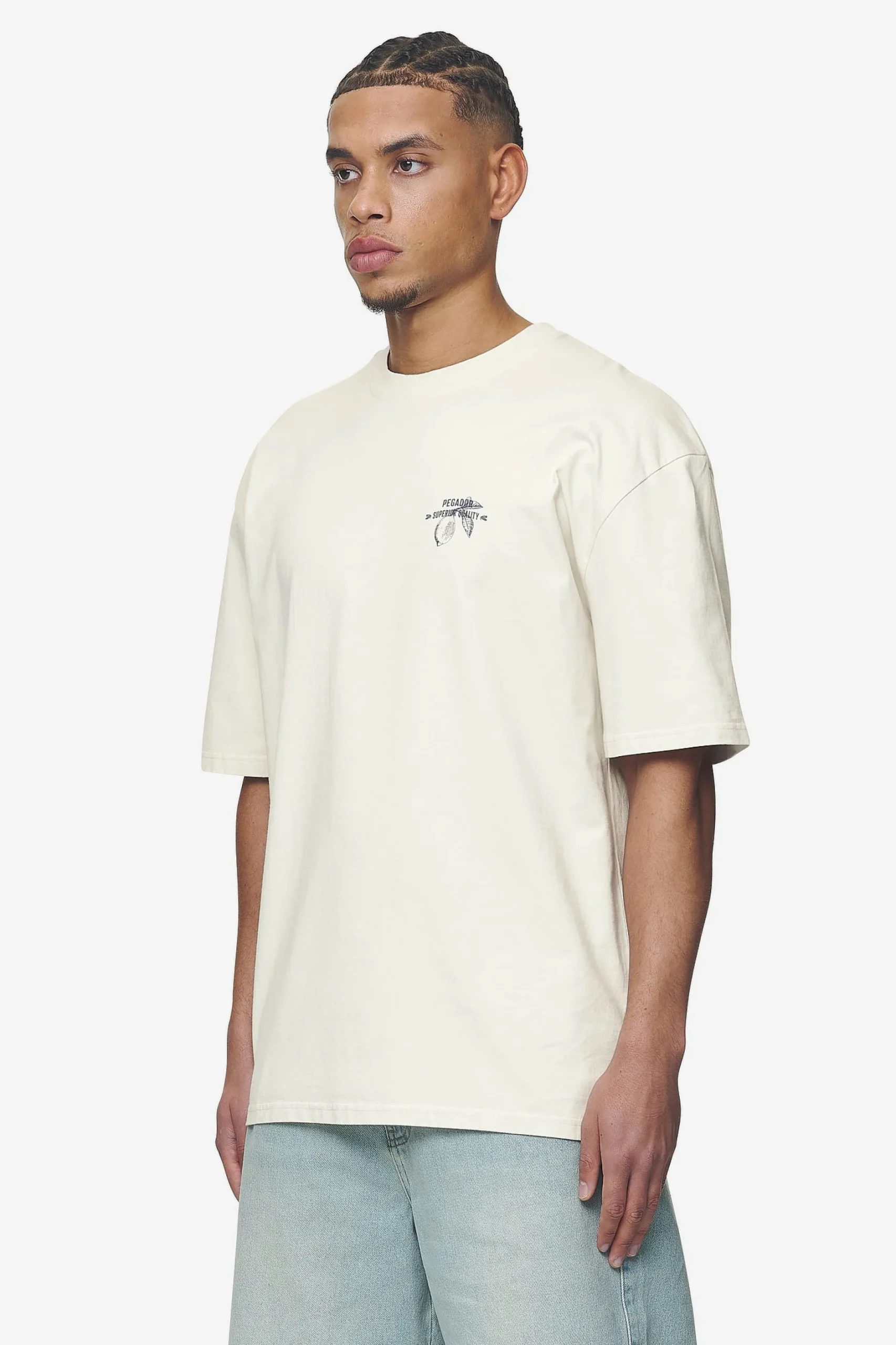 Pegador Tees|Goret Oversized Tee Washed salty cream