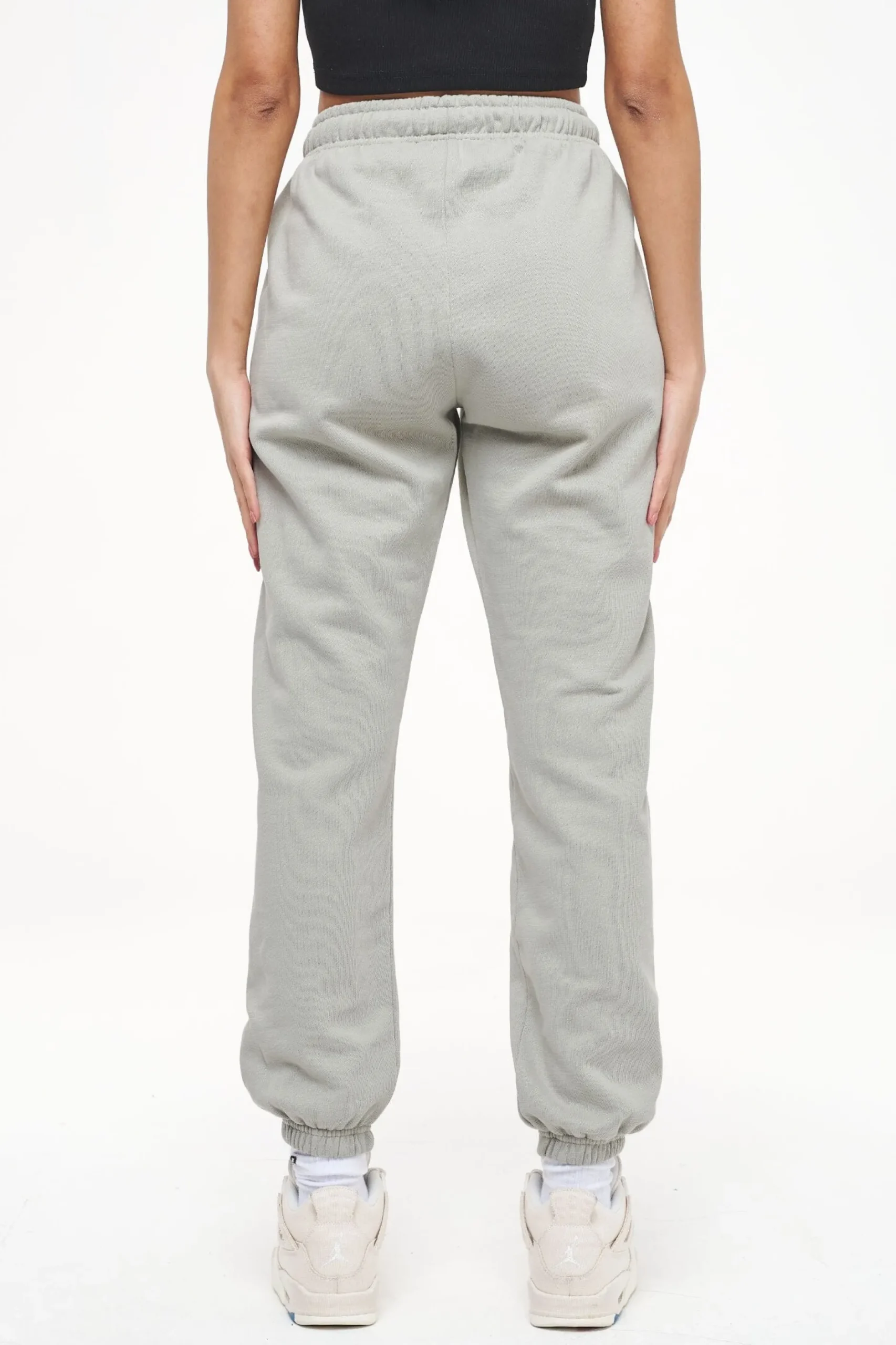 Pegador Pants|Grace High Waisted Sweat Pants Vintage Washed Quiet Gray