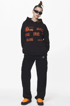 Pegador Hoodies|Groven Oversized Hoodie Black