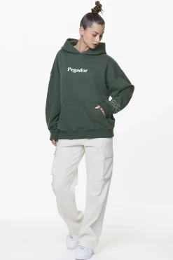 Pegador Hoodies|Habo Oversized Hoodie Washed Sage Green