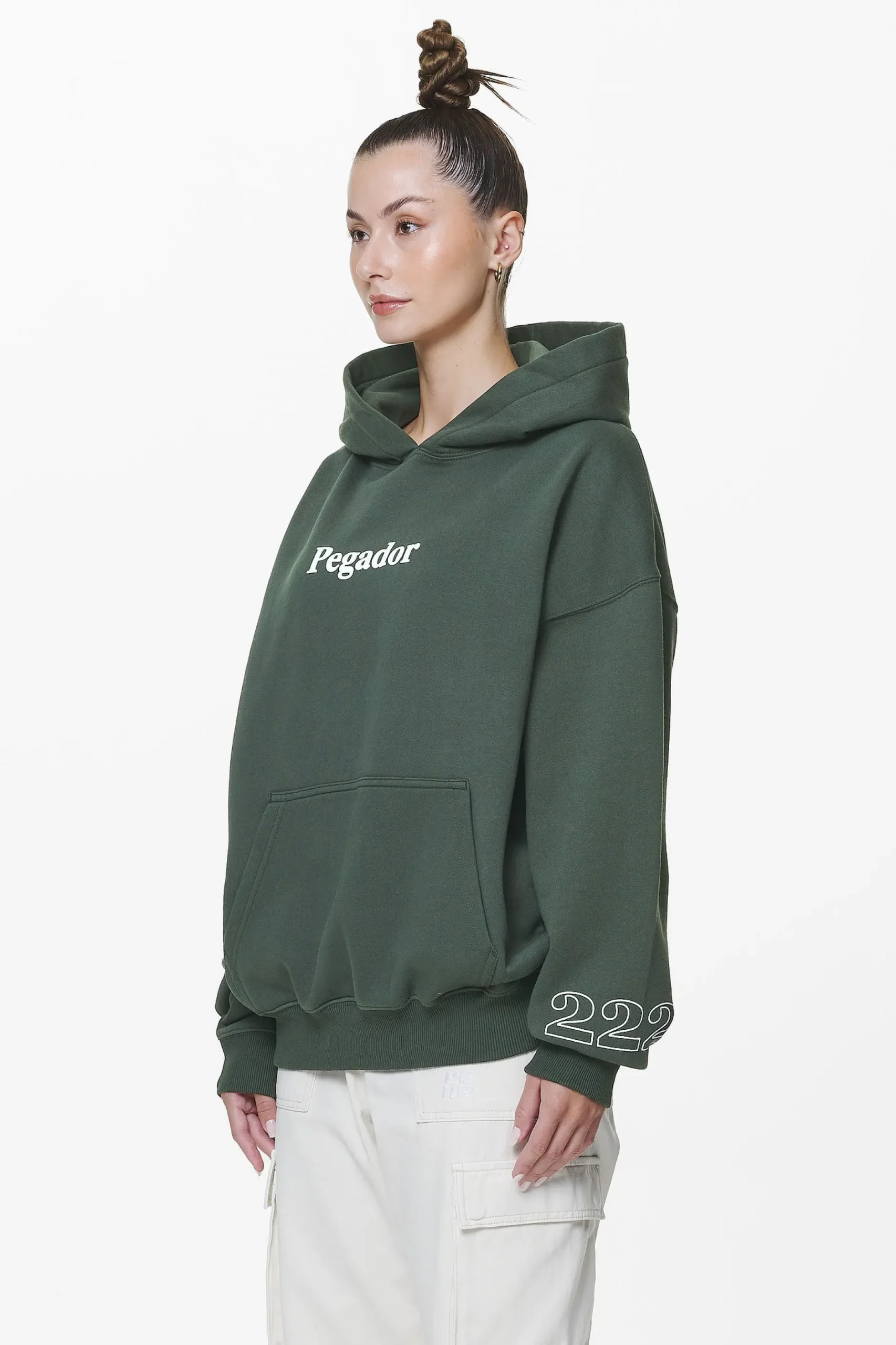 Pegador Hoodies|Habo Oversized Hoodie Washed Sage Green