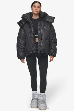 Pegador Jackets|Hailey Vintage Oversized Puffer Jacket Black