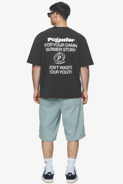 Pegador Tees|Harlan Oversized Tee Vintage black