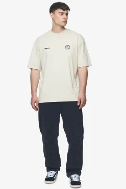 Pegador Tees|Harlan Oversized Tee Washed salty cream