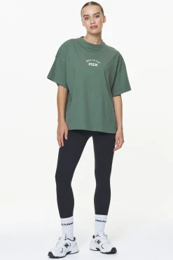 Pegador Tees|Harley Heavy Oversized Tee Vintage Washed Garden Green