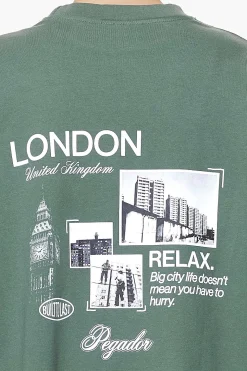 Pegador Tees|Harley Heavy Oversized Tee Vintage Washed Garden Green