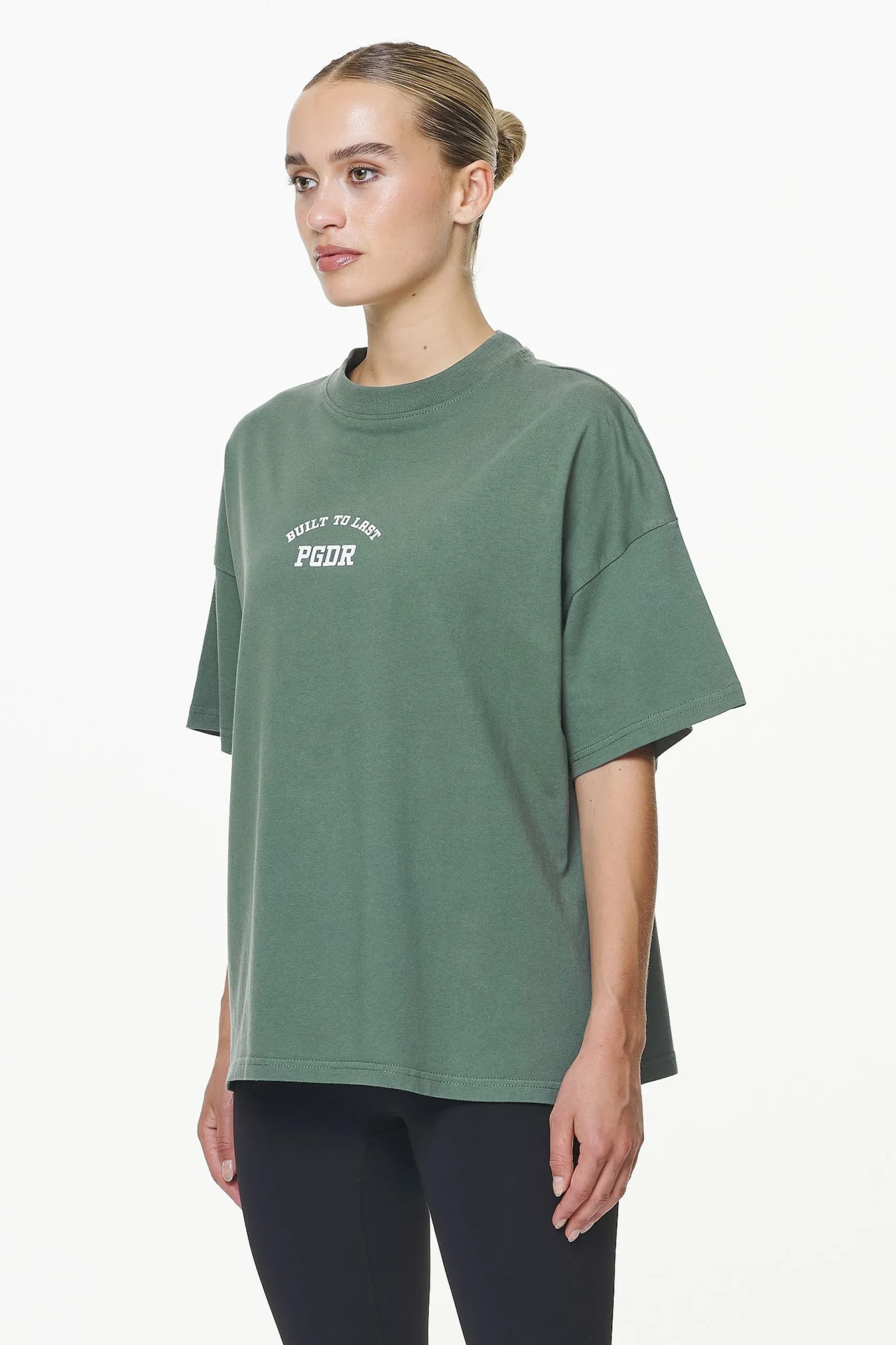 Pegador Tees|Harley Heavy Oversized Tee Vintage Washed Garden Green