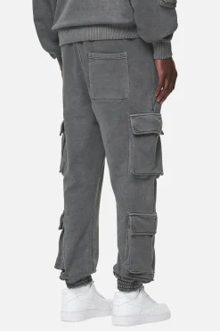 Pegador Pants & Joggers|Harvey Terry Cargo Sweat Pants Vintage Grey