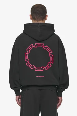 Pegador Hoodies|Hawkins Oversized Hoodie Vintage Black