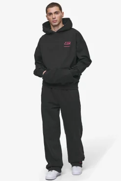 Pegador Hoodies|Hawkins Oversized Hoodie Vintage Black