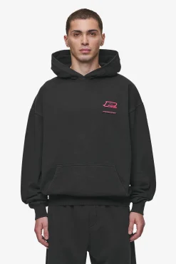 Pegador Hoodies|Hawkins Oversized Hoodie Vintage Black