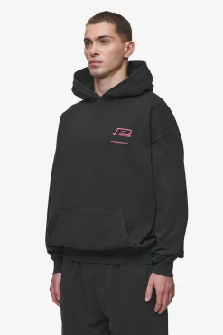 Pegador Hoodies|Hawkins Oversized Hoodie Vintage Black