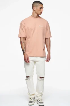Pegador Tees|Heddon Oversized Tee Vintage Washed Tuscan Rose
