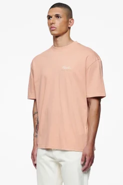 Pegador Tees|Heddon Oversized Tee Vintage Washed Tuscan Rose