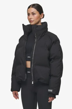 Pegador Jackets|Henra Oversized Raglan Puffer Jacket Black