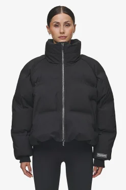 Pegador Jackets|Henra Oversized Raglan Puffer Jacket Black