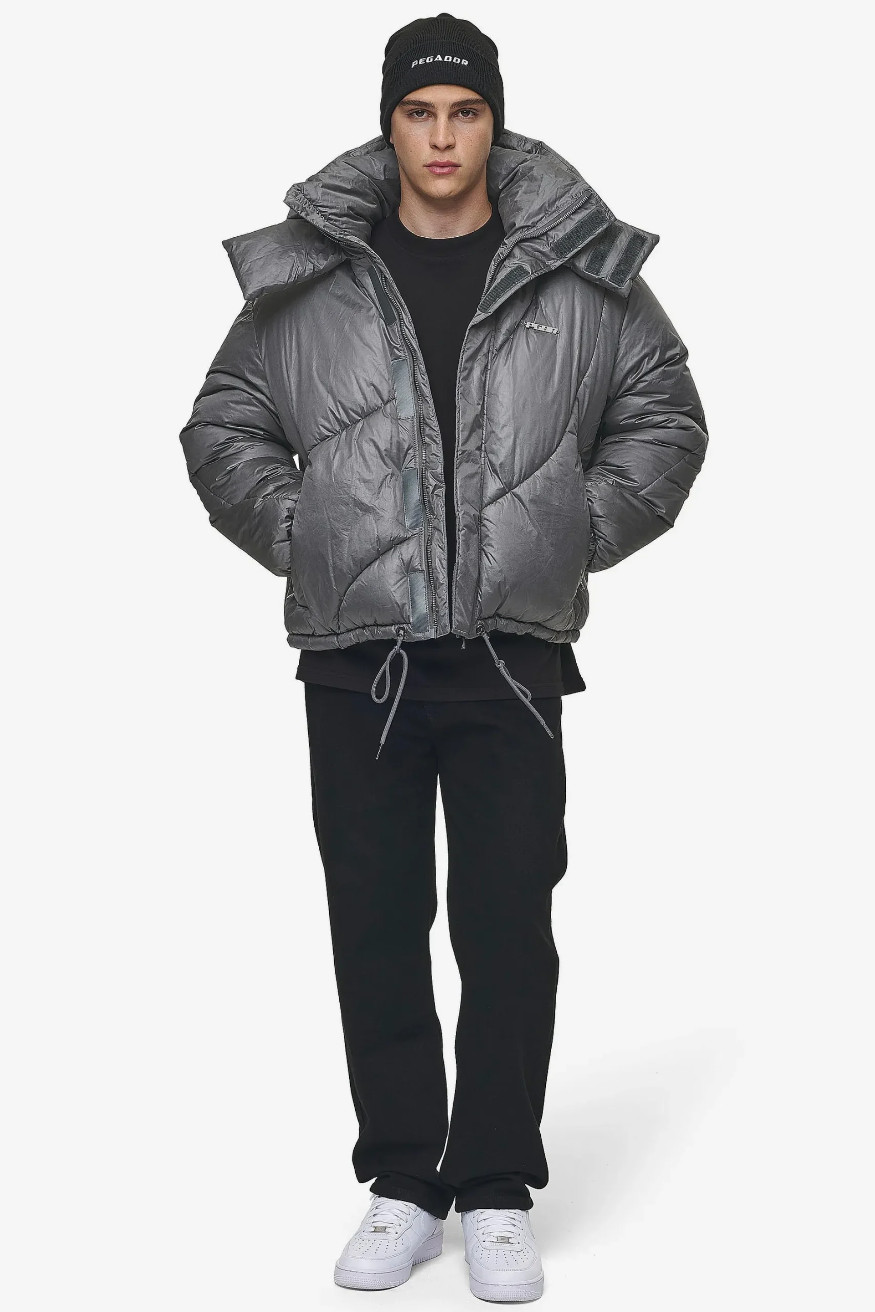 Pegador Jackets|Henry Vintage Oversized Puffer Jacket Anthracite