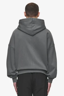 Pegador Hoodies|Zip Hoodies|Hogan Boxy Sweat Jacket Washed Anthracite