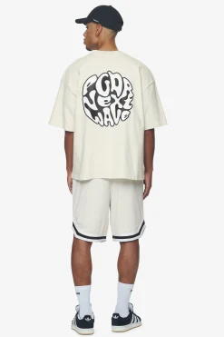 Pegador Tees|Hussey Boxy Tee Washed Salty Cream
