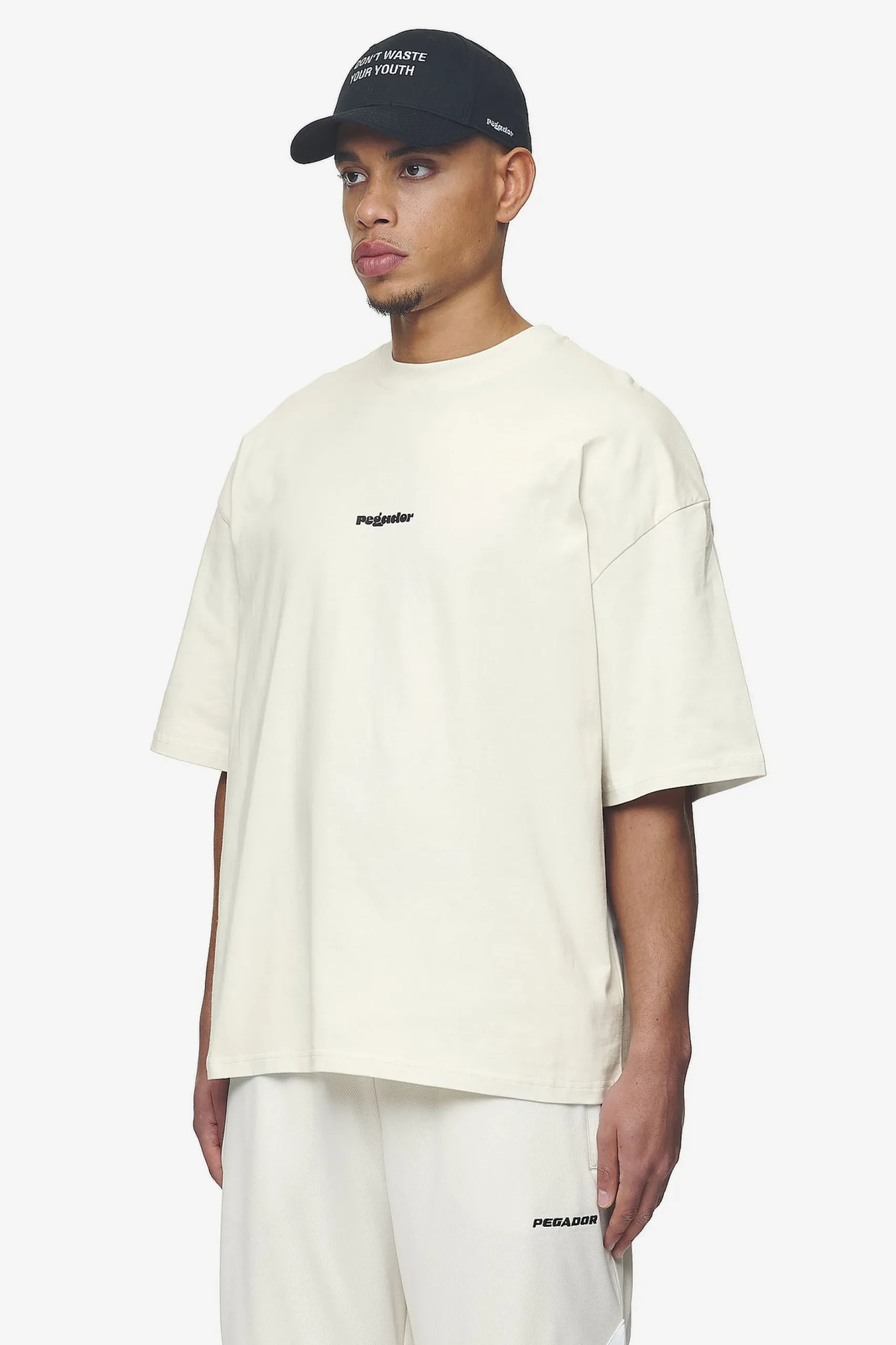 Pegador Tees|Hussey Boxy Tee Washed Salty Cream