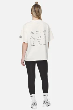 Pegador Tees|Idalia Heavy Oversized Tee Washed Coconut Milk