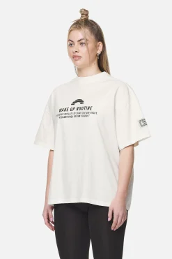 Pegador Tees|Idalia Heavy Oversized Tee Washed Coconut Milk