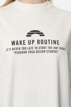 Pegador Tees|Idalia Heavy Oversized Tee Washed Coconut Milk