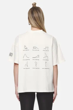 Pegador Tees|Idalia Heavy Oversized Tee Washed Coconut Milk
