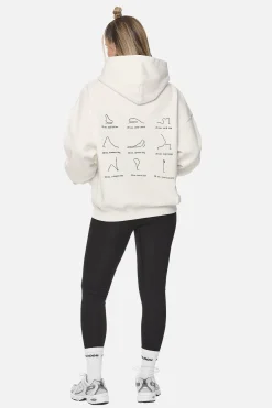 Pegador Hoodies|Idalia Oversized Hoodie  Washed Coconut Milk
