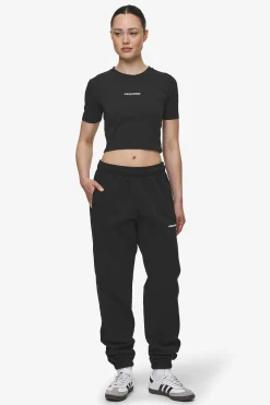 Pegador Tees|Ines Cropped Baby Tee White Gum Black