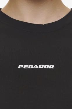 Pegador Tees|Ines Cropped Baby Tee White Gum Black