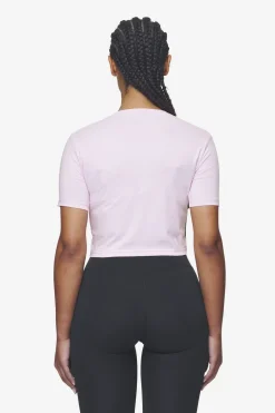Pegador Tees|Ines Cropped Baby Tee White Gum Washed bubblegum